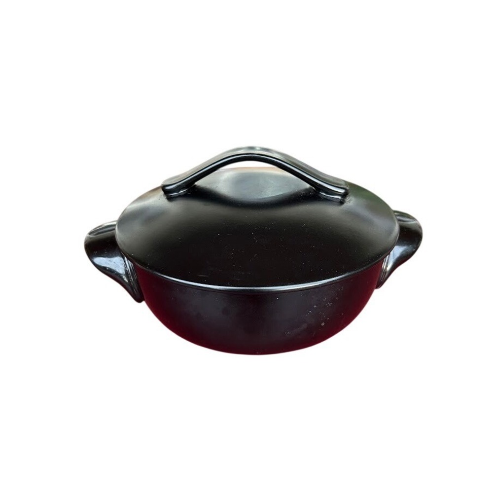 World Market Black Roaster Domed Lid Oven Safe 450F 7 Inch